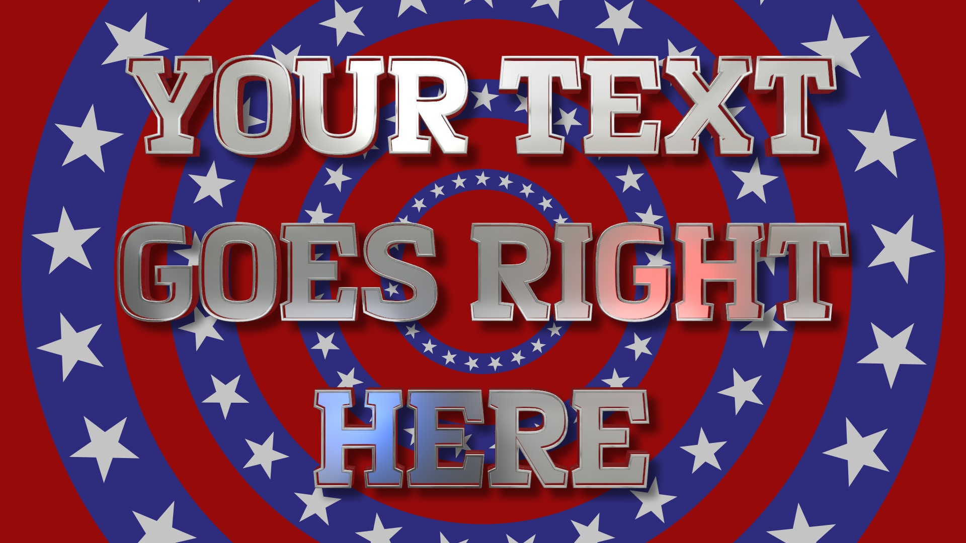 Stars And Stripes Custom logo animations and video loops for mobile