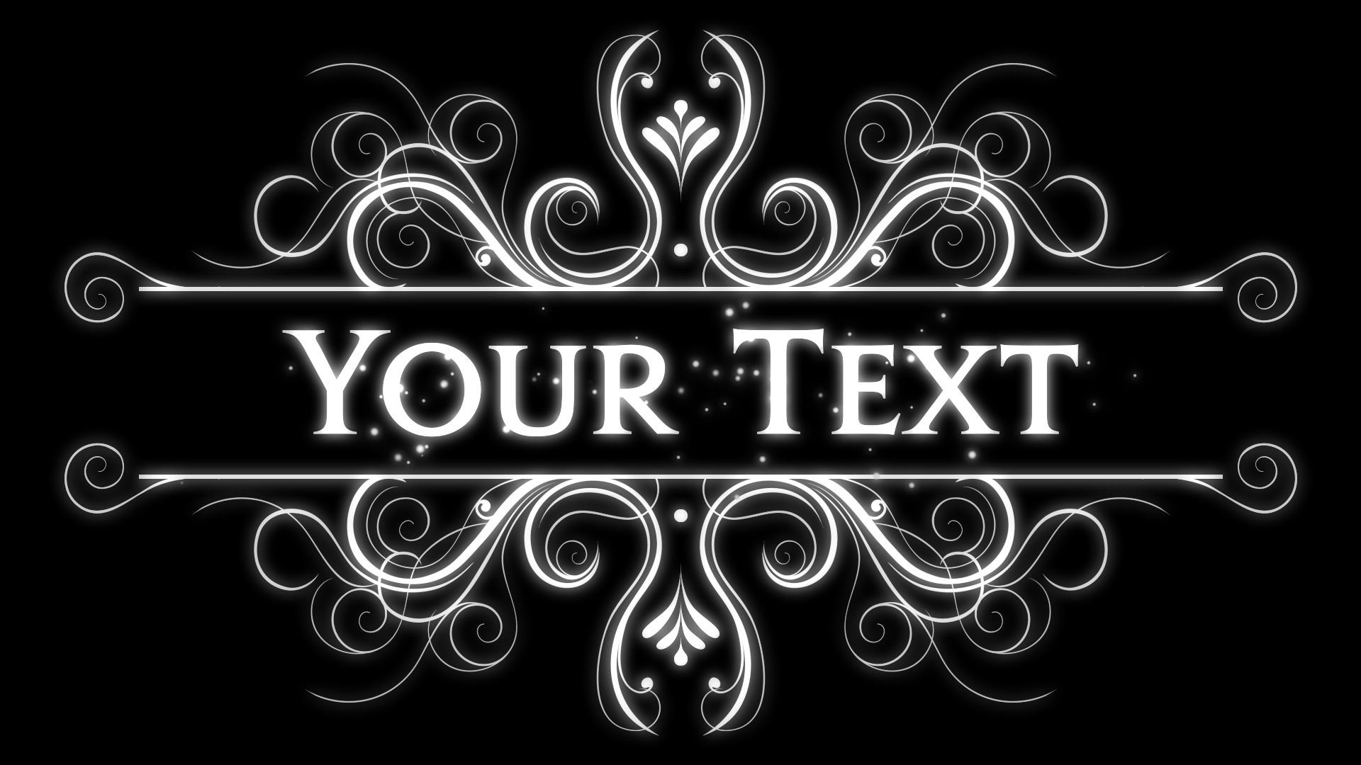 Ornate Motif Gobo | Custom logo animations and video loops for mobile DJs,  weddings, theatre, nightclubs and retail. | Text in Motion