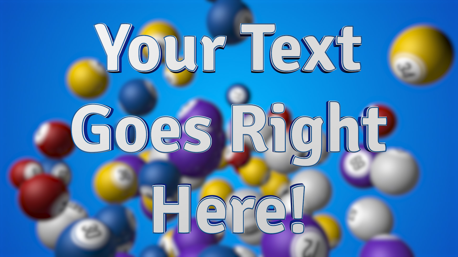 Bingo Balls Text | Custom logo animations and video loops for mobile